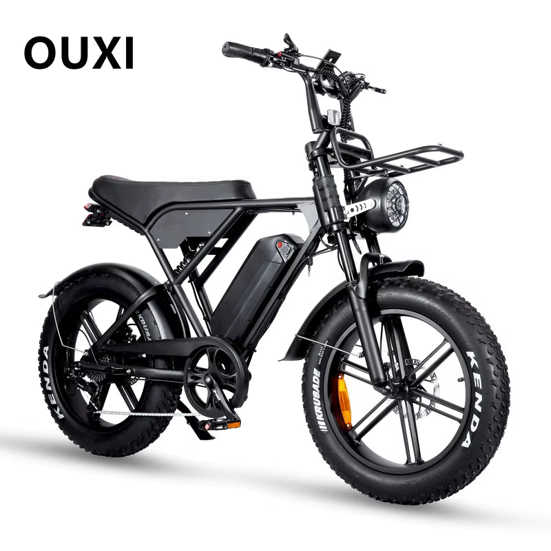 EU Standard OUXI H9 20Inch 250W 48V 15Ah Battery Full Suspension Electric Mountain Bike Fatbike with EU & US Warehouse