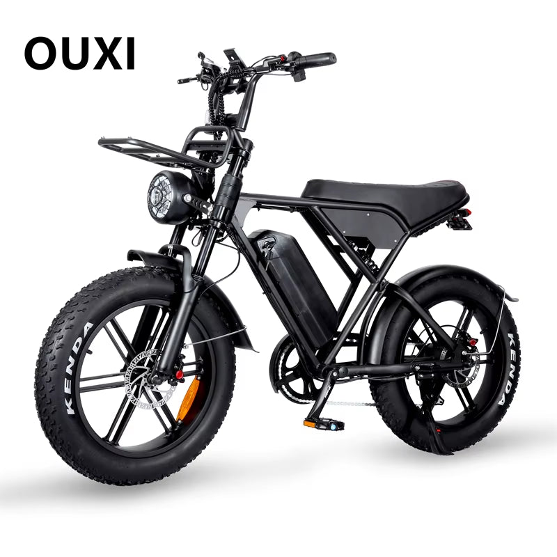 EU Standard OUXI H9 20Inch 250W 48V 15Ah Battery Full Suspension Electric Mountain Bike Fatbike with EU & US Warehouse